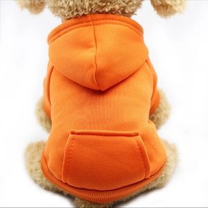 Orange doggie hoodie!